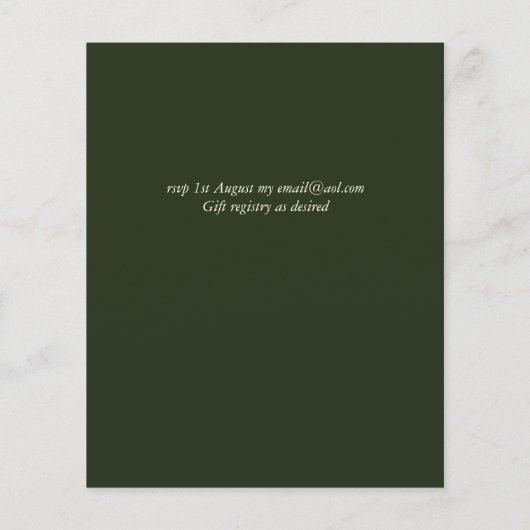 Budget Red Poppy Poppies Wedding Ampersand (Achterkant)