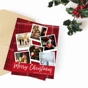 Budget Red Pset Direct Multi Photo Kerstmis