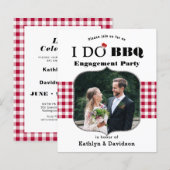 BUDGET Red Pset Foto I DO Verloving nodiging (Voorkant / Achterkant)