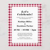 BUDGET Red Pset Foto I DO Verloving nodiging (Achterkant)