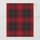 Budget Red Pset Instant Photo Merry Kerstmis Flyer (Achterkant)