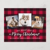 Budget Red Pset Pet Photo Collage Dog Holiday (Voorkant)