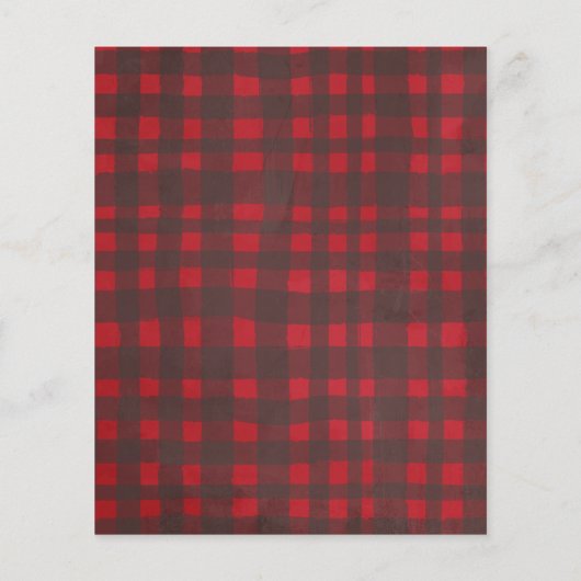 Budget Red Pset Six PhotoCollage Holiday Card (Achterkant)