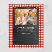 BUDGET Red Pset Vaderdag BBQ Party nodigt u uit (Achterkant)