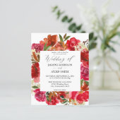 Budget Red Rose & Pink Floral 1 Wedding (Staand voorkant)
