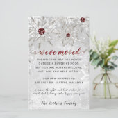 Budget Red Snowflakes We hebben vakantiekaarten ve (Staand voorkant)