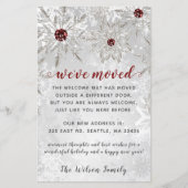 Budget Red Snowflakes We hebben vakantiekaarten ve (Voorkant)