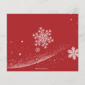 Budget Red Snowflakes We hebben vakantiekaarten ve (Achterkant)