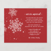 Budget Red Snowflakes We hebben vakantiekaarten ve (Voorkant)