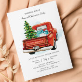 Budget Red Truck Kerstparty uitnodiging Flyer