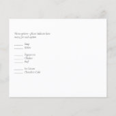 Budget Red White Blue Floral Wedding RSVP (Achterkant)