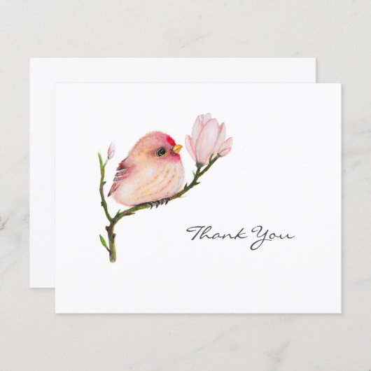 Budget Redpoll Bird All Occaise Bedankt Card (Voorkant / Achterkant)