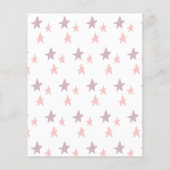 Budget Regenboog Boho oh baby Roze Baby Shower (Achterkant)