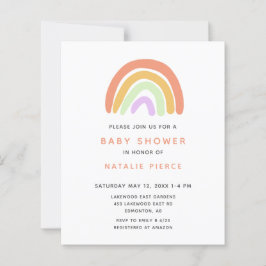 Budget regenboogBaby shower - Eenvoudig peach