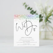 Budget regenbooglitter We doen QR Weddenschap uitn (Staand voorkant)