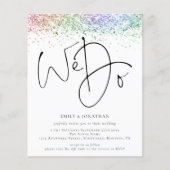 Budget regenbooglitter We doen QR Weddenschap uitn (Voorkant)