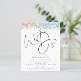Budget regenbooglitter We doen QR Weddenschap uitn