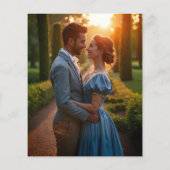 Budget  Regency Crest bruiloft uitnodiging (Achterkant)