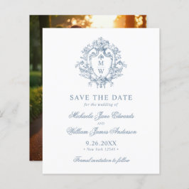 Budget Regency Crest Wedding Save the Date