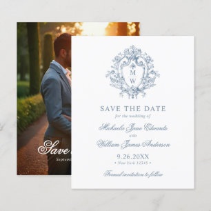 Budget  Regency Crest Wedding Save the Date