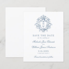 Budget Regency Crest Wedding Save the Date