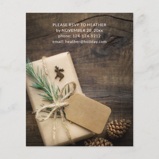 Budget Reindeer & Cadeau Kerstfeest 2 (Achterkant)