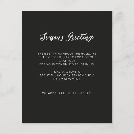 Budget Reindeer Nordic Folk Business Holiday Card (Achterkant)