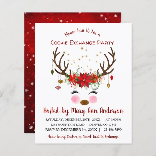 Budget Reindekerstak Exchange Party (Voorkant / Achterkant)