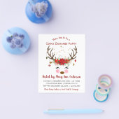 Budget Reindekerstak Exchange Party Flyer (Enkel)