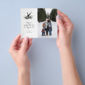 Budget Rendier & Eucalyptus Kerstnotitie Foto V Va Flyer (Hand)