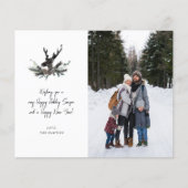 Budget Rendier & Eucalyptus Kerstnotitie Foto V Va Flyer (Voorkant)