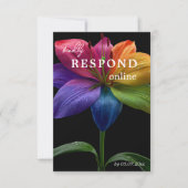 🌈 Budget Respond online RSVP Kaartje (Voorkant)