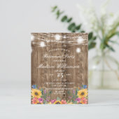 Budget Retirement Party Barn Wood & Sunflower (Staand voorkant)