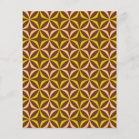 Budget Retro Aesthetic Trendy Brown Wedding Invite (Achterkant)