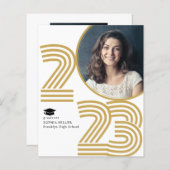 Budget Retro Afstudeerder Klasse Jaar Foto Afstude (Voorkant / Achterkant)