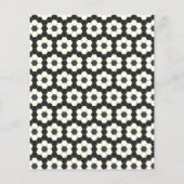 Budget Retro Black White Geometry Engagement Party (Achterkant)