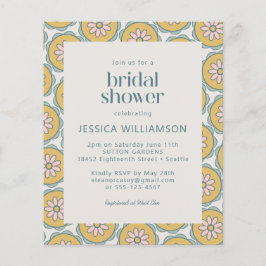 Budget Retro Boho Floral Pastel Vrijgezellenfeest