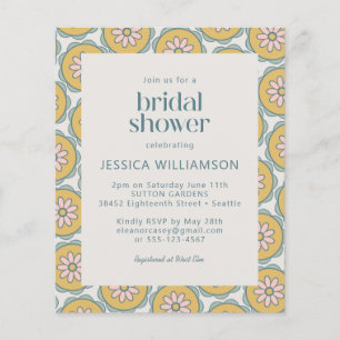 Budget Retro Boho Floral Pastel Vrijgezellenfeest