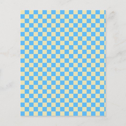 Budget Retro Checkerboard Blue Green Wedding (Achterkant)