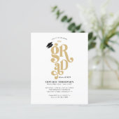 Budget Retro Class of 2023 GRAD Graduation Party (Staand voorkant)