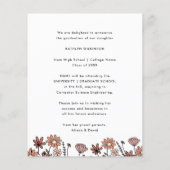 BUDGET Retro Floral Arch Foto AFSTUDEERDER Aankond (Achterkant)