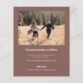 Budget Retro Foto De datum opslaan Flyer (Achterkant)