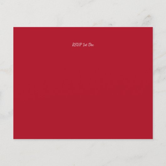 Budget Retro  Fun-kerstevenement Uitnodigen (Achterkant)