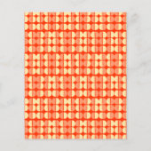 Budget Retro Geometrisch Rood Sinaasappel Vet Baby (Achterkant)