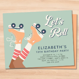 Budget Retro Girls Roller Skating Birthday Party