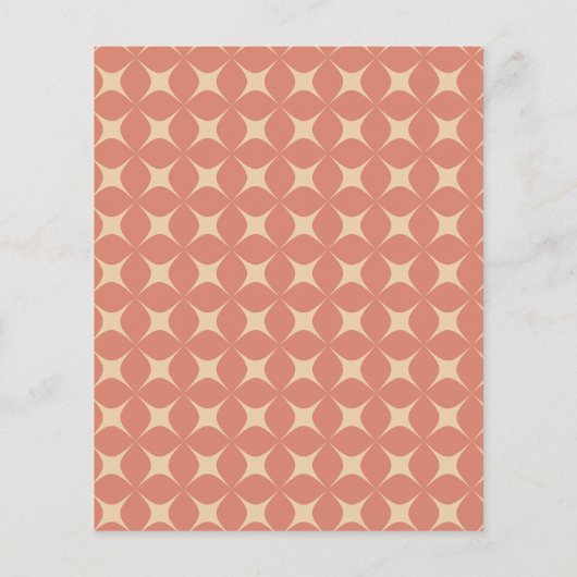 Budget Retro Groovy 70s Patroon Bruiloft Uitnodigi (Achterkant)