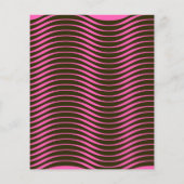Budget Retro Groovy 70s Roze Groen Bewaar de Datum (Achterkant)