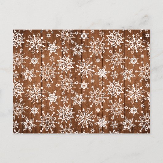 Budget Retro Kerst Rustieke FOTO Wenskaart Briefkaart (Achterkant)