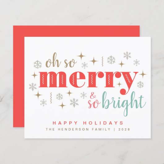 Budget Retro Kerstmis Oh zo lekker (Voorkant / Achterkant)