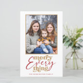 Budget Retro Merry Alles Vakantie Foto (Staand voorkant)